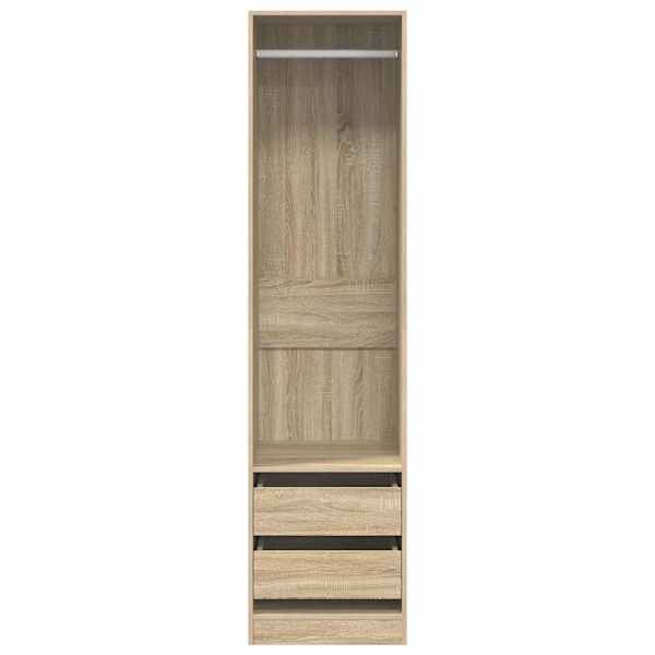 Garderoob sahtlitega Sonoma tamm 50 × 50 × 200 cm tehispuit