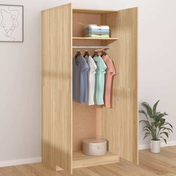 Garderoob Sonoma tamm 90 × 52 × 200 cm tehispuit