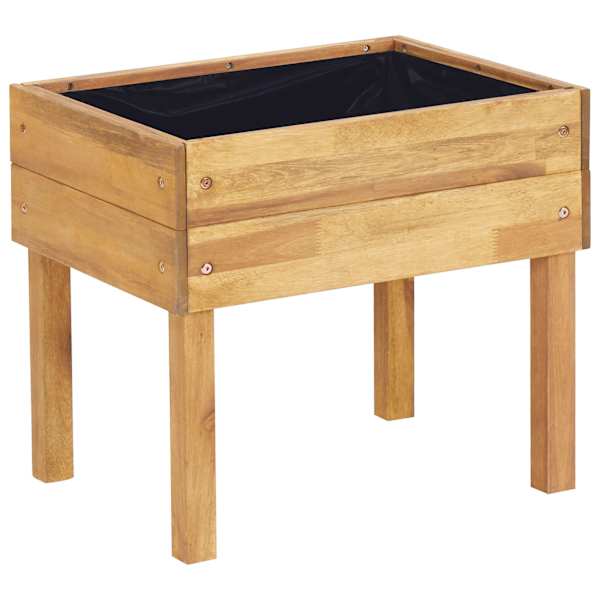 Taimekast 50 × 40 × 45 cm, õliviimistlusega akaatsiapuit – naturaalne puit