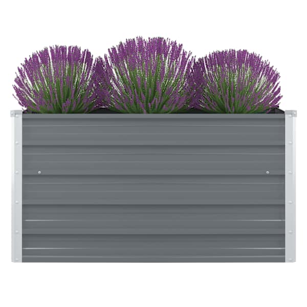 Peenrakast 100 × 100 × 45 cm, tsingitud teras – hall