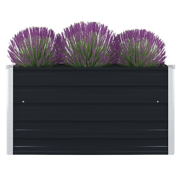 Peenrakast 100 × 100 × 45 cm, tsingitud teras – antratsiithall