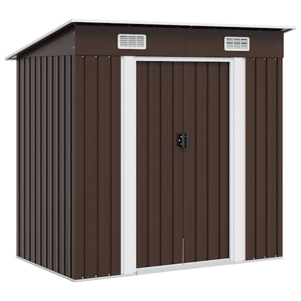 Metallist aiakuur 194 × 121 × 181 cm – pruun