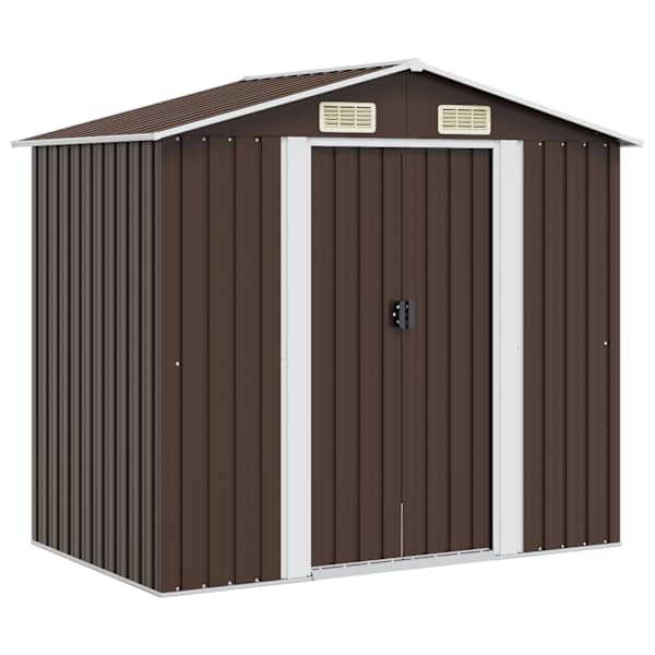 Metallist aiakuur 204 × 132 × 186 cm – pruun