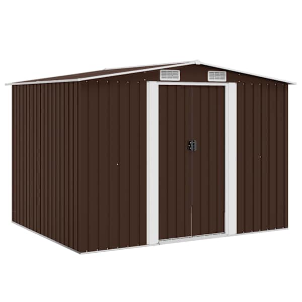 Metallist aiakuur 257 × 205 × 178 cm – pruun