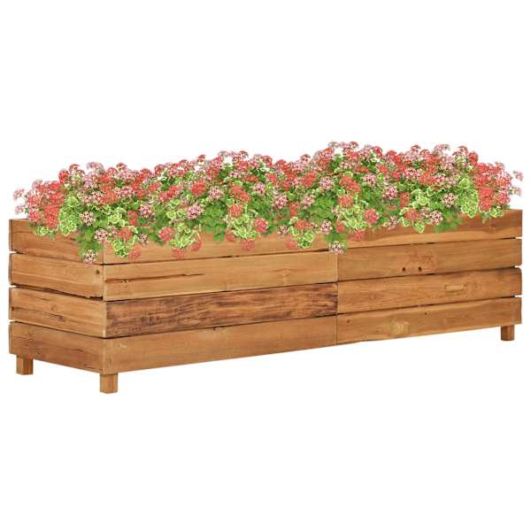 Peenrakast 150 × 40 × 38 cm, ümbertöödeldud tiikpuu, teras