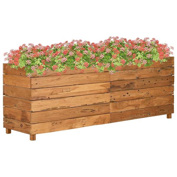 Peenrakast 150 × 40 × 55 cm, ümbertöödeldud tiikpuu, teras