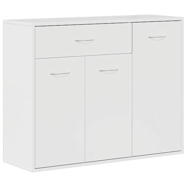 Puhvetkapp kõrgläikega valge 88 × 30 × 70 cm, tehispuit