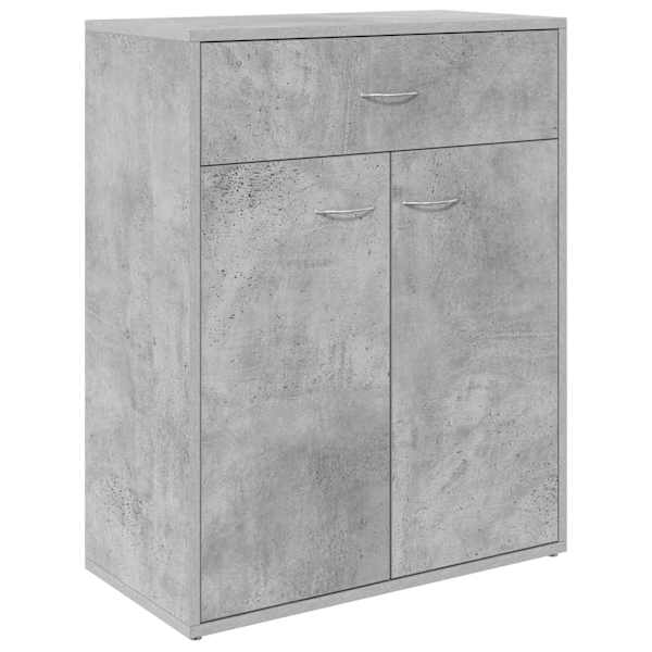 Puhvetkapp, betoonhall, 60 × 30 × 75, cm tehispuit