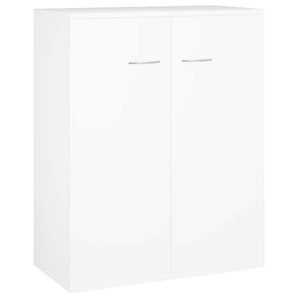 Puhvetkapp, valge, 60 × 30 × 75 cm, tehispuit