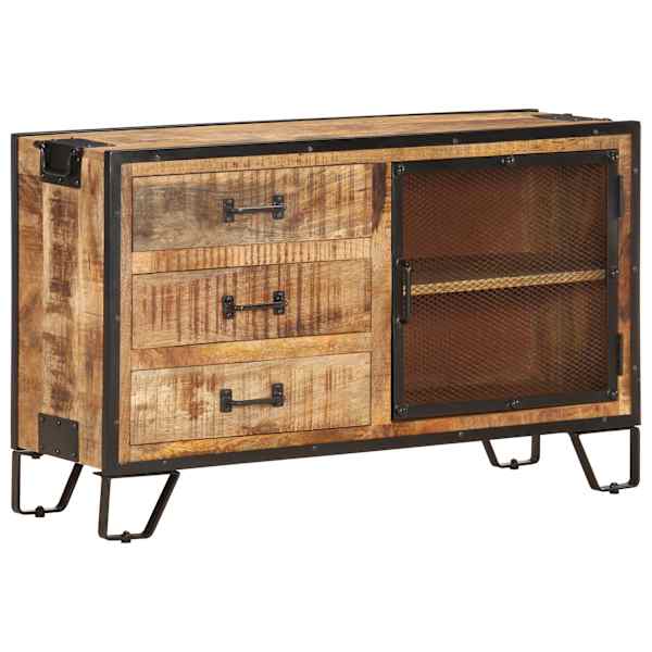 Puhvetkapp, 100 × 31 × 60 cm, töötlemata mangopuit