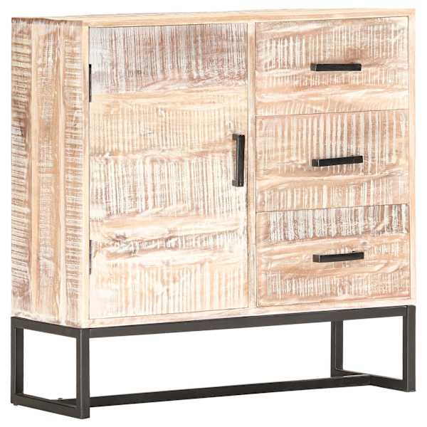 Puhvetkapp, valge, 73 × 30 × 75 cm, akaatsia