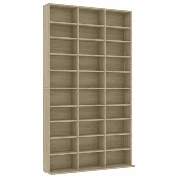 CD-kapp, Sonoma tamm, 102 × 23 × 177,5 cm, tehispuit