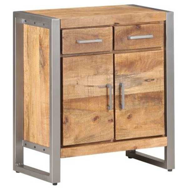 Puhvetkapp, 60 × 35 × 72 cm, töötlemata mangopuit