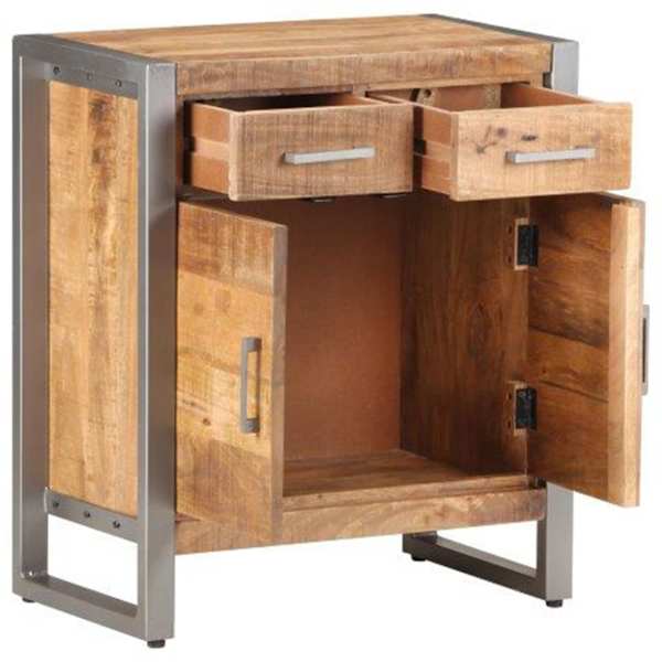 Puhvetkapp, 60 × 35 × 72 cm, töötlemata mangopuit