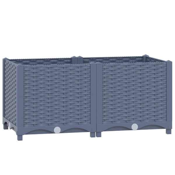 Taimekast 80 × 40 × 38 cm, PP (polüpropüleen) – sinakashall