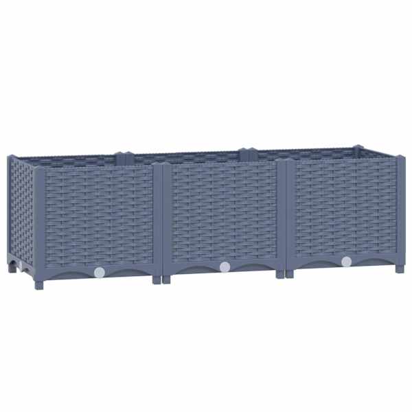 Taimekast 120 × 40 × 38 cm, PP (polüpropüleen) – sinakashall