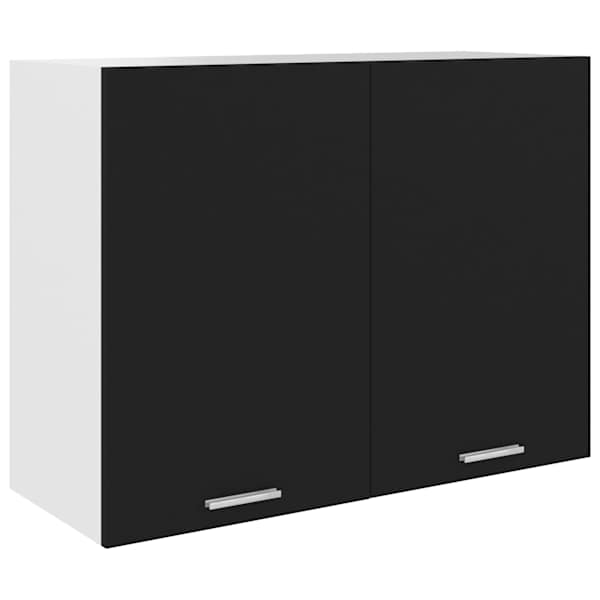 Rippuv kapp "Lyon", must, 80 × 31 × 60 cm, töödeldud puit
