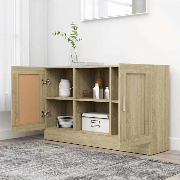 Puhvetkapp Sonoma tamm 120 × 30,5 × 70 cm tehispuit