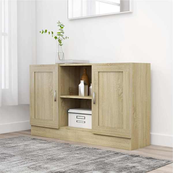 Puhvetkapp Sonoma tamm 120 × 30,5 × 70 cm tehispuit