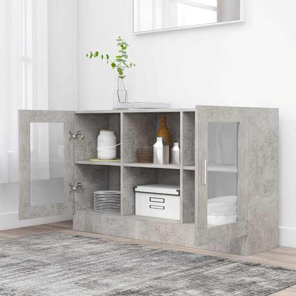 Vitriinkapp betoonhall 120 × 30,5 × 70 cm tehispuit