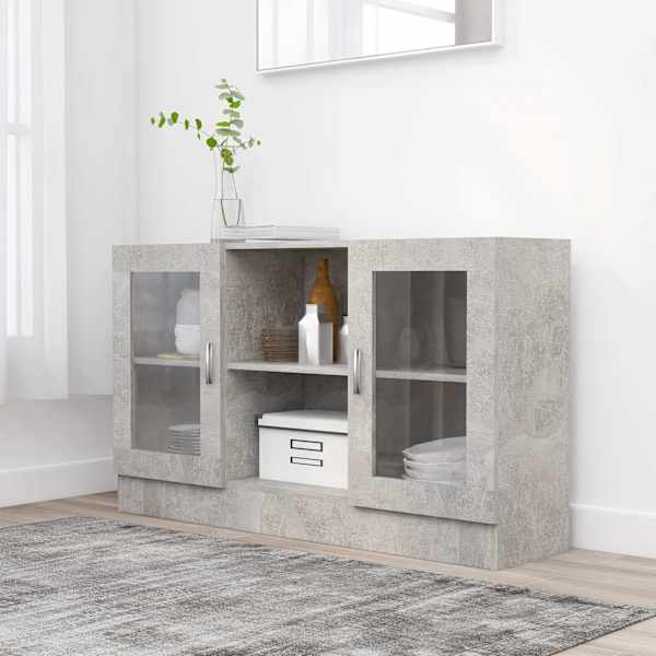 Vitriinkapp betoonhall 120 × 30,5 × 70 cm tehispuit