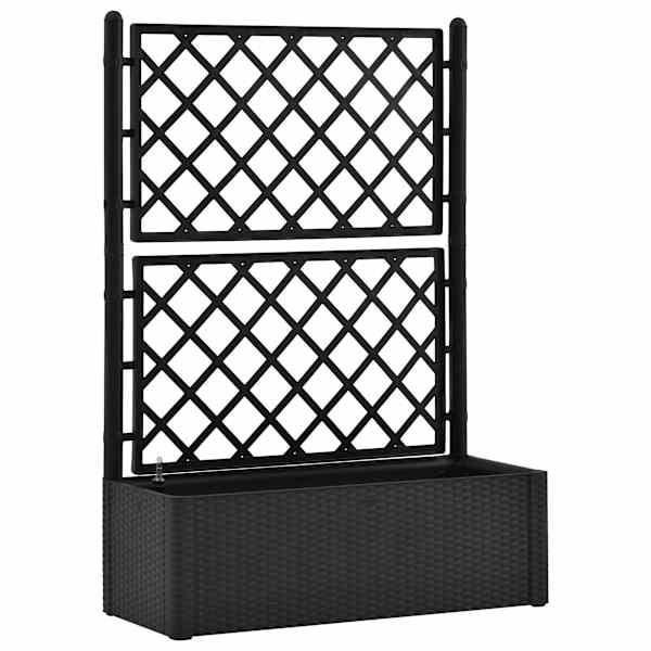 Peenrakast võrega 100 × 43 × 142 cm, plast (PP) – antratsiithall