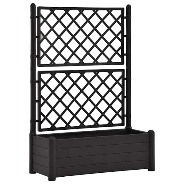 Taimekast võrega 100 × 43 × 142 cm, PP (polüpropüleen) – antratsiithall
