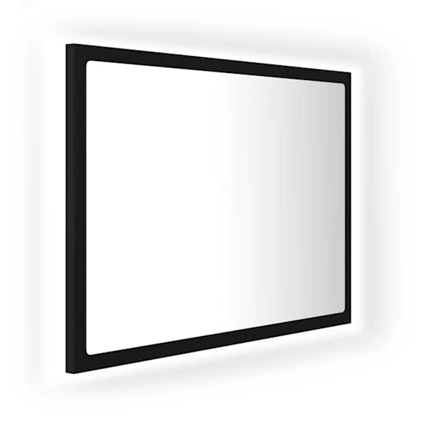 LED vannitoa peeglikapp must 60 × 8,5 × 37 cm akrüül