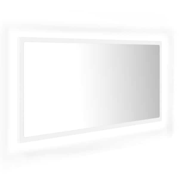 LED vannitoa peeglikapp, valge, 90 × 8,5 × 37 cm, puitlaastplaat
