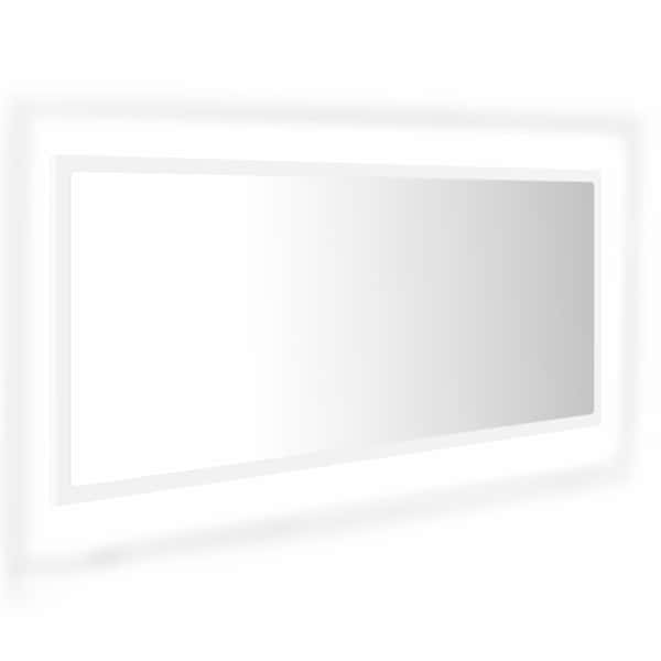 LED vannitoa peeglikapp, valge, 100 × 8,5 × 37 cm, akrüül