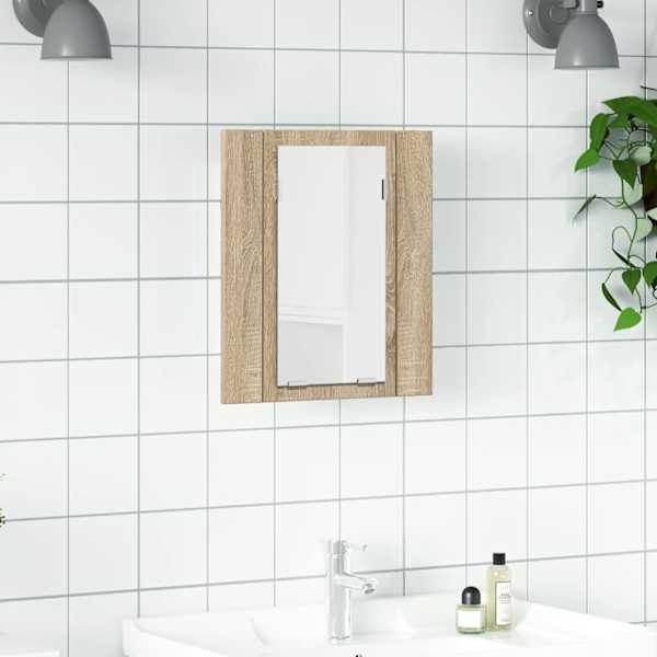 LED-peeglikapp Sonoma tamm 40 × 12 × 45 cm, akrüül