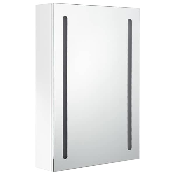 LED vannitoa peegelkapp, säravvalge, 50 × 13 × 70 cm