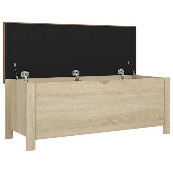 Hoiukast padjaga, Sonoma tamm, 105 × 40 × 45 cm, tehispuit