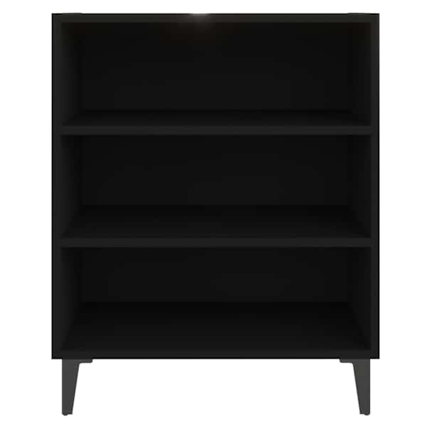 Puhvetkapp, must, 57 × 35 × 70 cm, puitlaastplaat