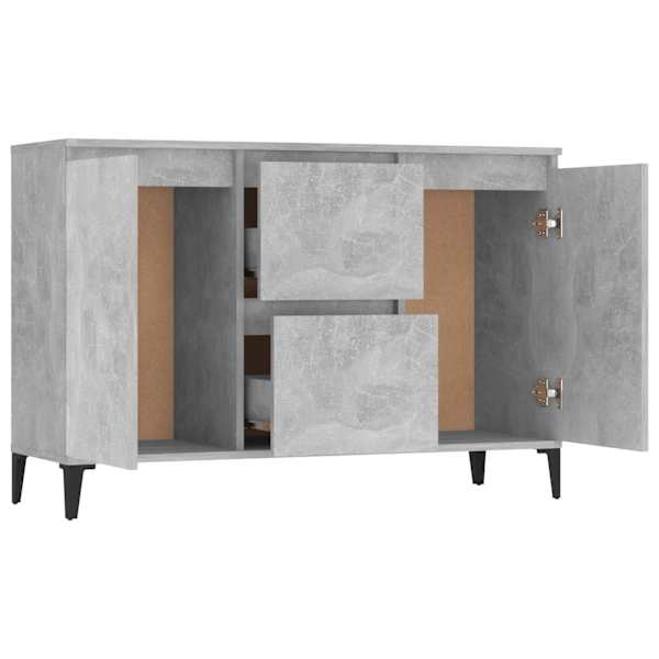 Puhvetkapp, betoonhall, 102 × 35 × 70 cm, tehispuit