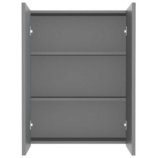 Vannitoa peegelkapp, 60 × 15 × 75 cm, MDF, antratsiit