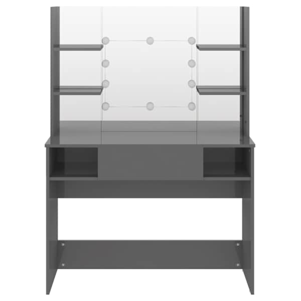 Meigilaud LED-tuledega, 100 × 40 × 135 cm, säravhall