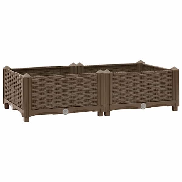 Taimekast 80 × 40 × 23 cm, PP (polüpropüleen) – pruun