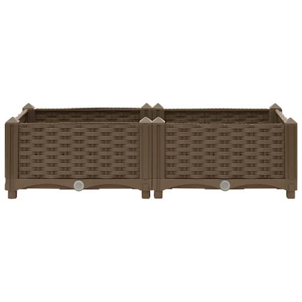 Taimekast 80 × 40 × 23 cm, PP (polüpropüleen) – pruun