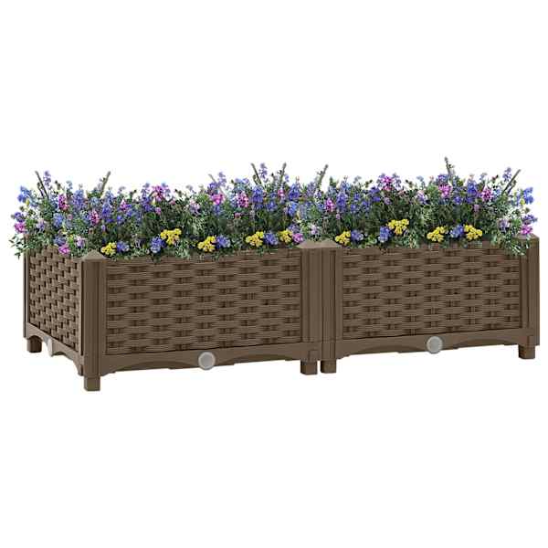 Taimekast 80 × 40 × 23 cm, PP (polüpropüleen) – pruun