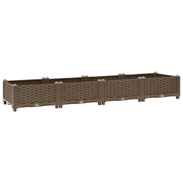Taimekast 160 × 40 × 23 cm, PP (polüpropüleen) – pruun