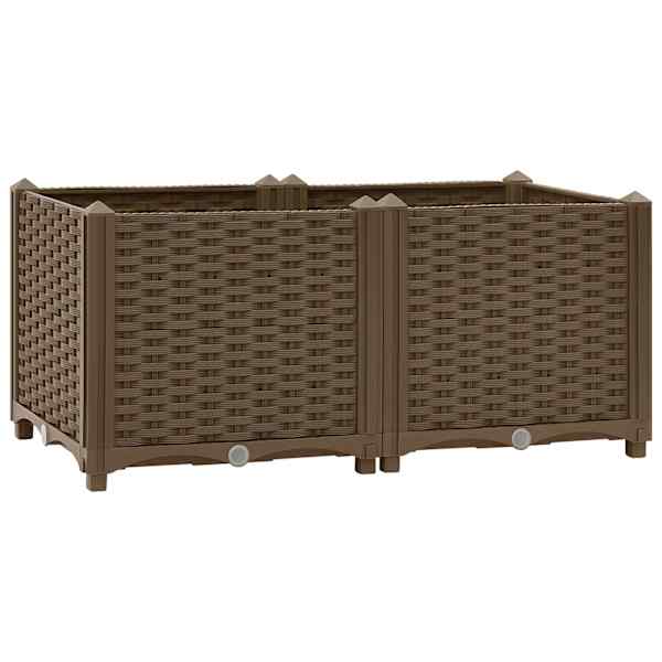 Taimekast 80 × 40 × 38 cm, PP (polüpropüleen) – pruun