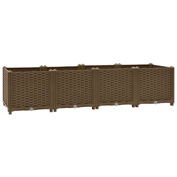 Taimekast 160 × 40 × 38 cm, PP (polüpropüleen) – pruun