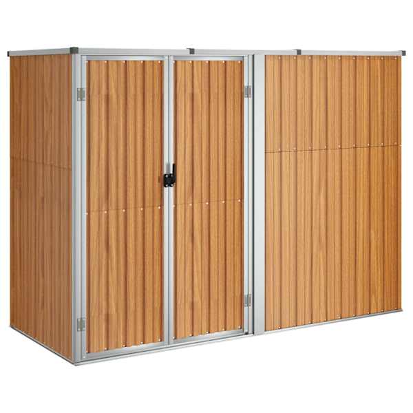Metallist aiakuur 225 × 89 × 159 / 161 cm – pruun