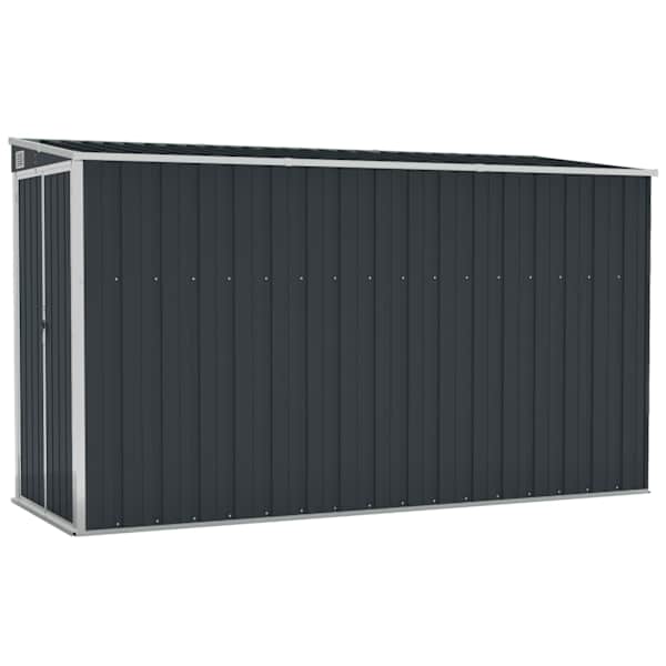 Metallist aiakuur seina äärde 118 × 288 × 160/178 cm – antratsiithall