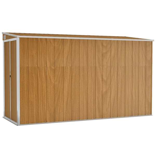 Metallist aiakuur 118 × 288 × 160/178 cm – pruun