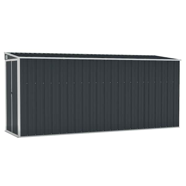 Metallist aiakuur seina äärde 118 × 382 × 160/178 cm – antratsiithall