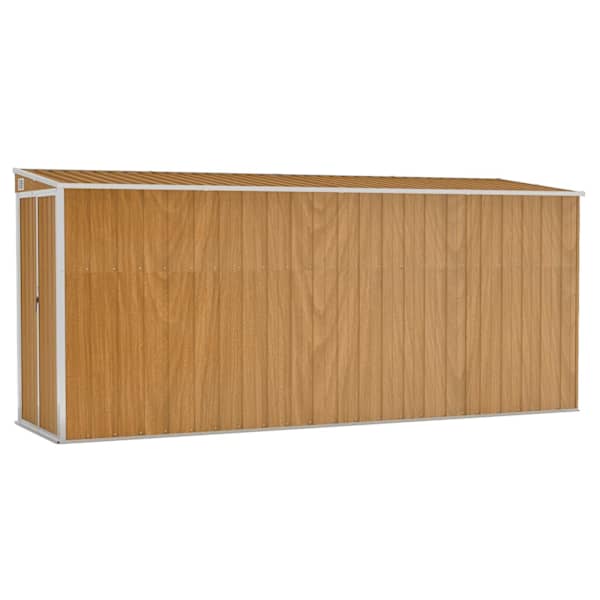 Metallist aiakuur 118 × 382 × 160/178 cm – pruun