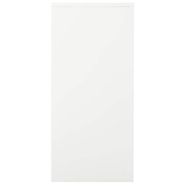 Liugustega kapp, valge, 90 × 40 × 90 cm, teras