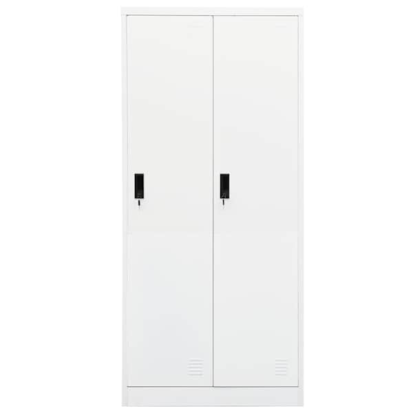 Garderoob, valge, 80 × 50 × 180 cm, teras